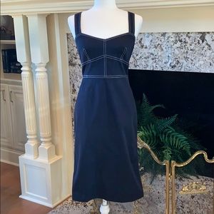 NWT! J. Crew Navy Dress w/White Stitching Size 2